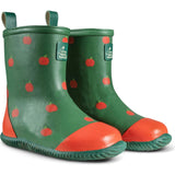 Wellington Classic Calf Length Round Toes Waterproof Boots, Green