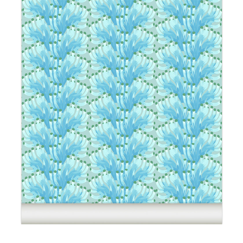 Papier peint CHLOROPHYLLE coloris Lagon