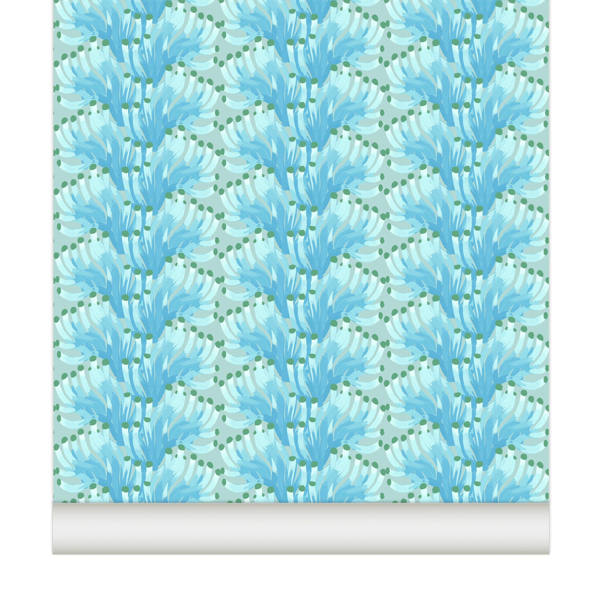 Papier peint CHLOROPHYLLE coloris Lagon