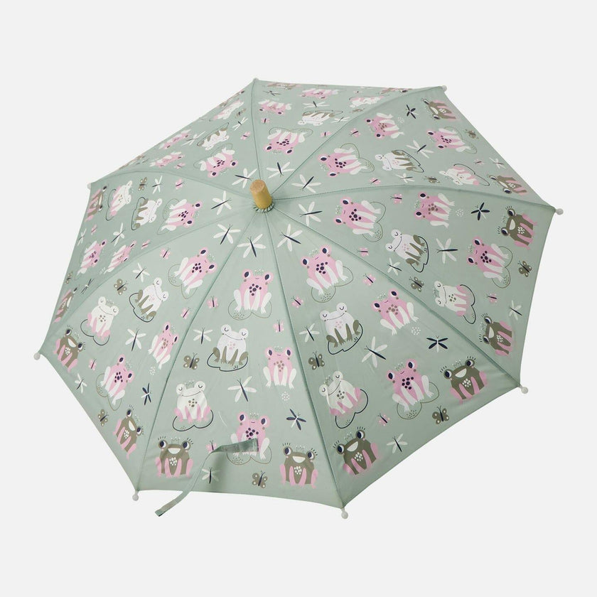 Color-Changing Umbrella Green Print