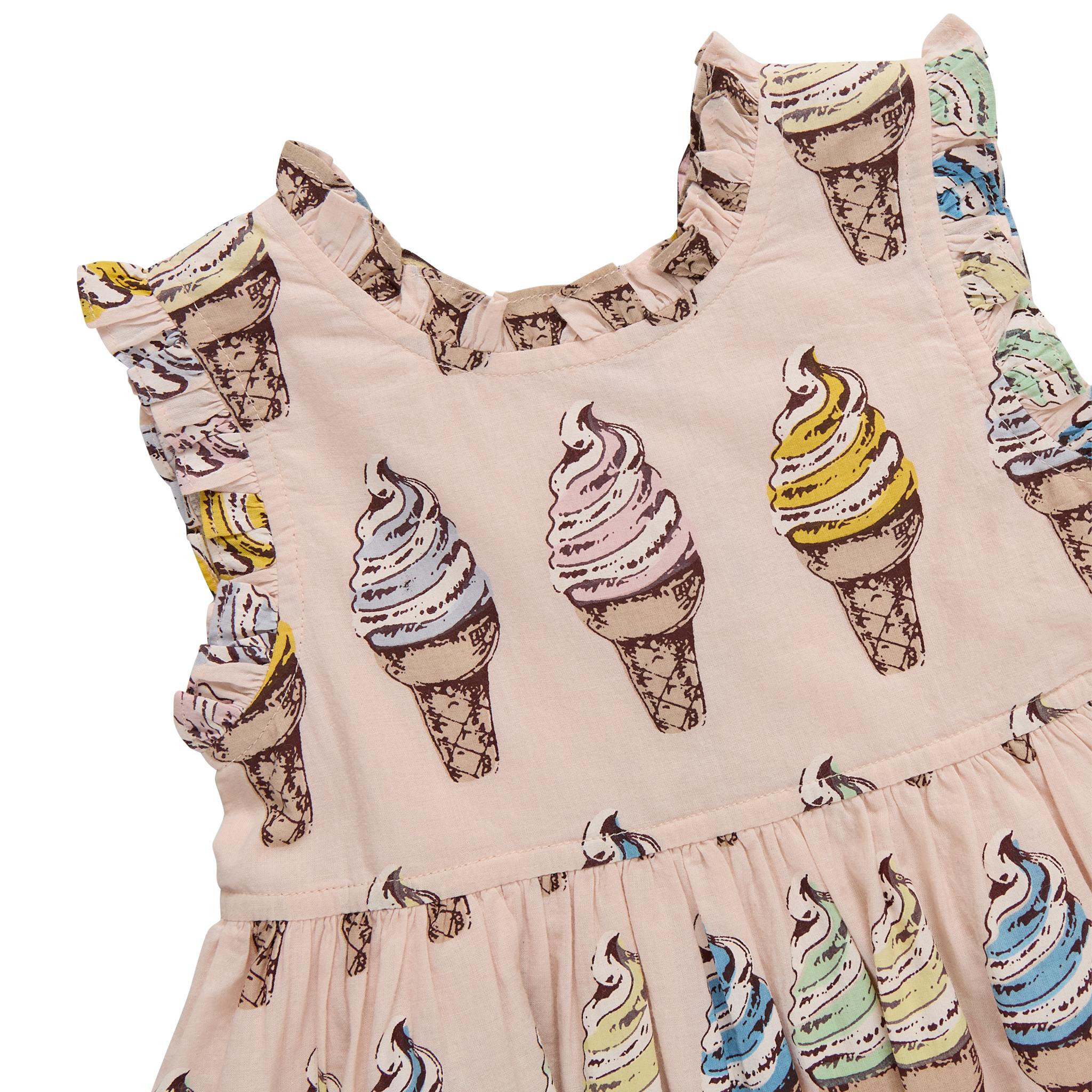 Girls Alyssa Dress - Pink Soft Serve