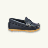 Toddler Alex Driver Moccasin | Blue Leather