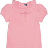 Eliza Ruffle Polo, Pink