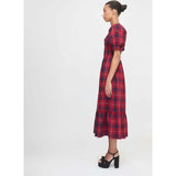 The Louisa Nap Dress - Cherry Tartan