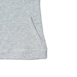 Girl Grey Long Hooded Pocket Jersey 100% Cotton