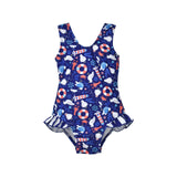 UPF 50+ Delaney Hip Ruffle Swimsuit