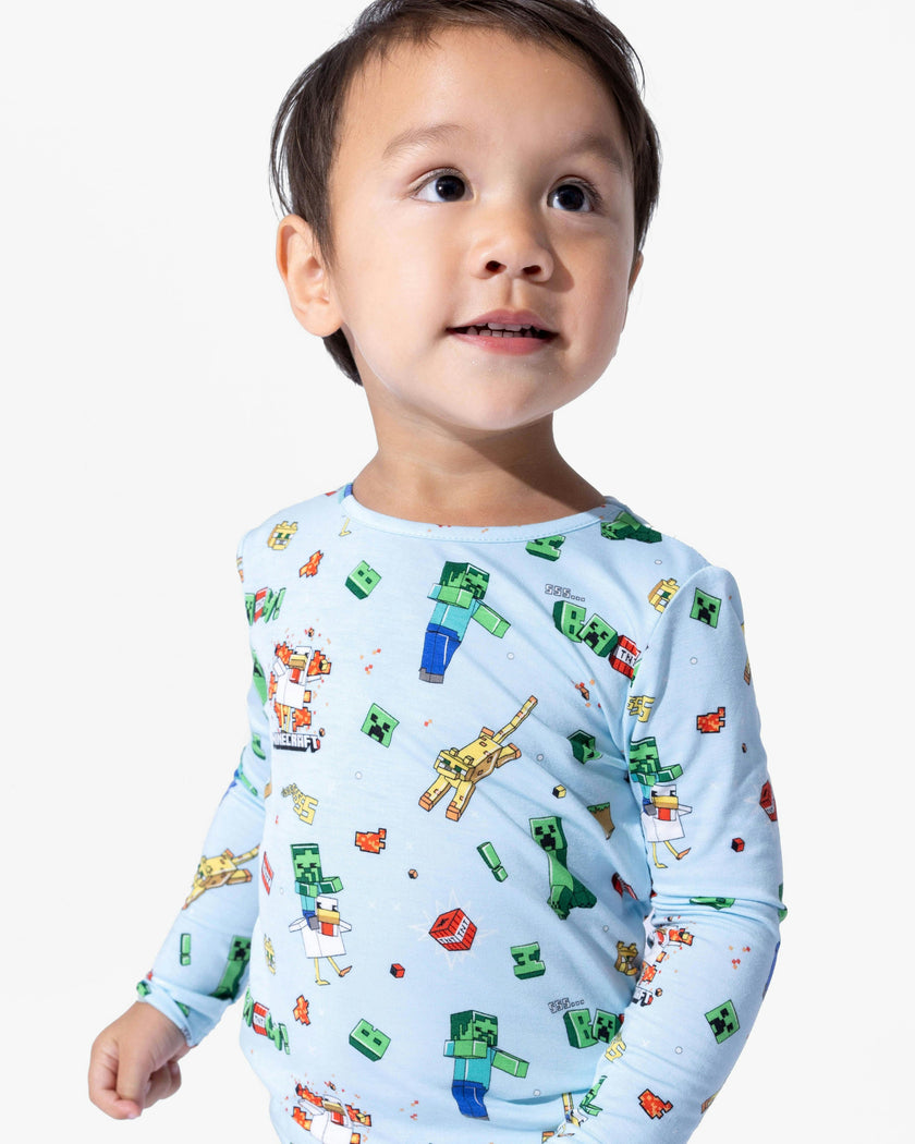 Minecraft: Chicken Jockey Bamboo Kids Pajamas