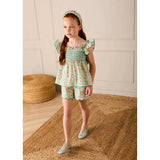 Mabel Floral Blouse in Green (2-12yrs)