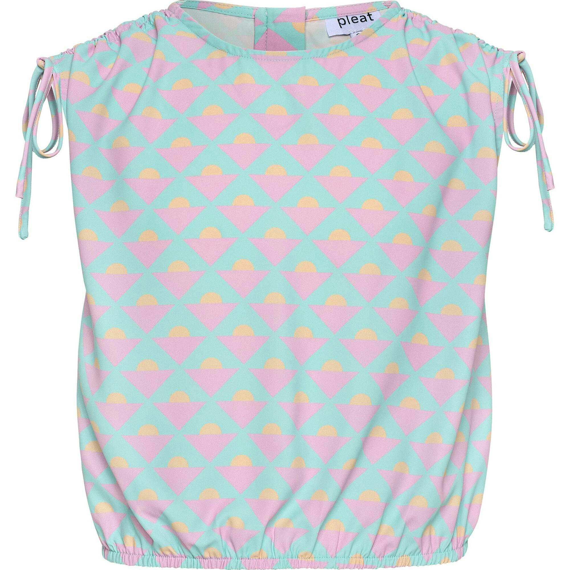 Emma Top w/ Ties Abstract Horizon