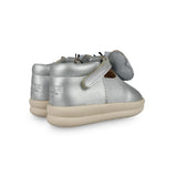 Vlindy Shoes | Silver Grey Metallic Leather