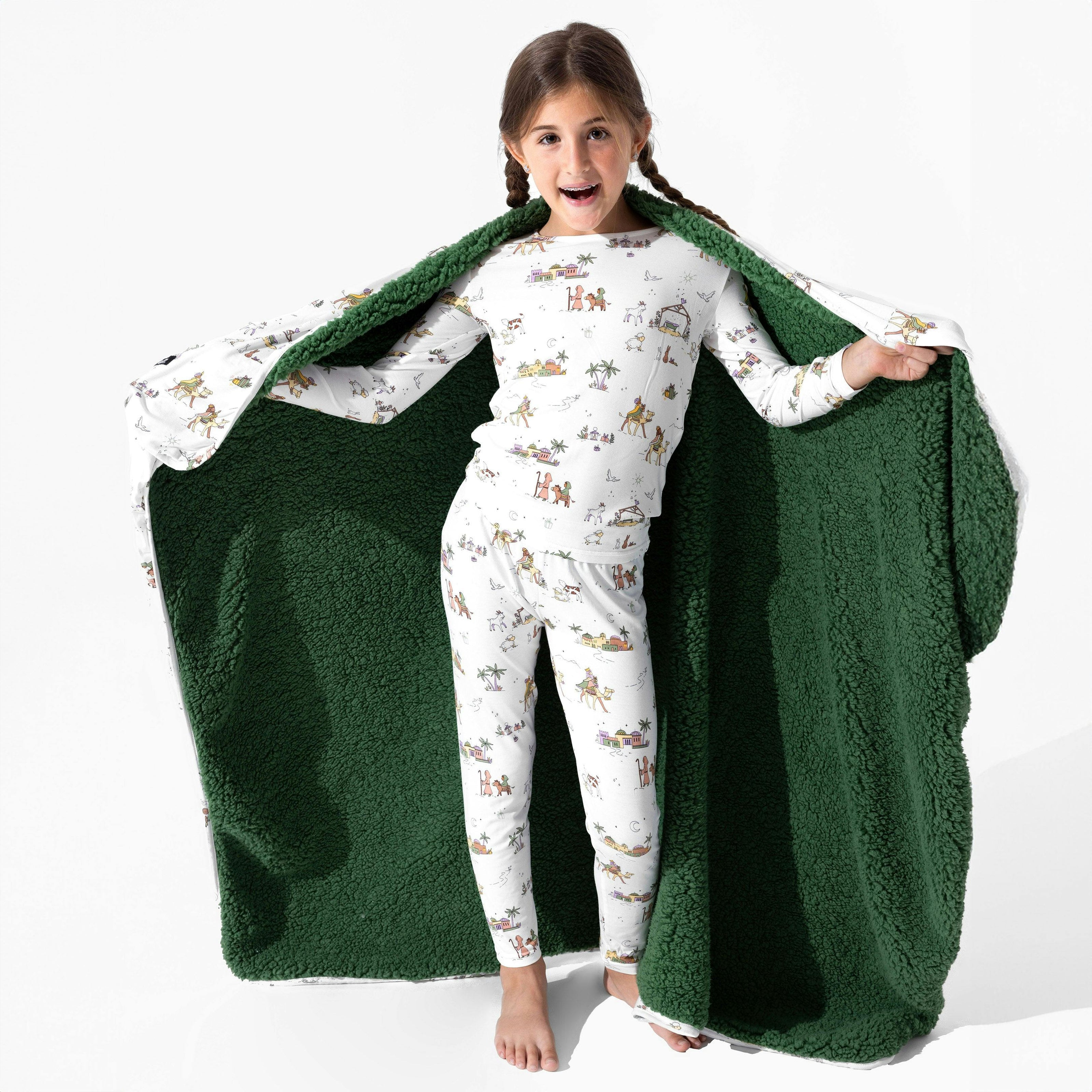 Yuletide Bamboo Kids Pajamas