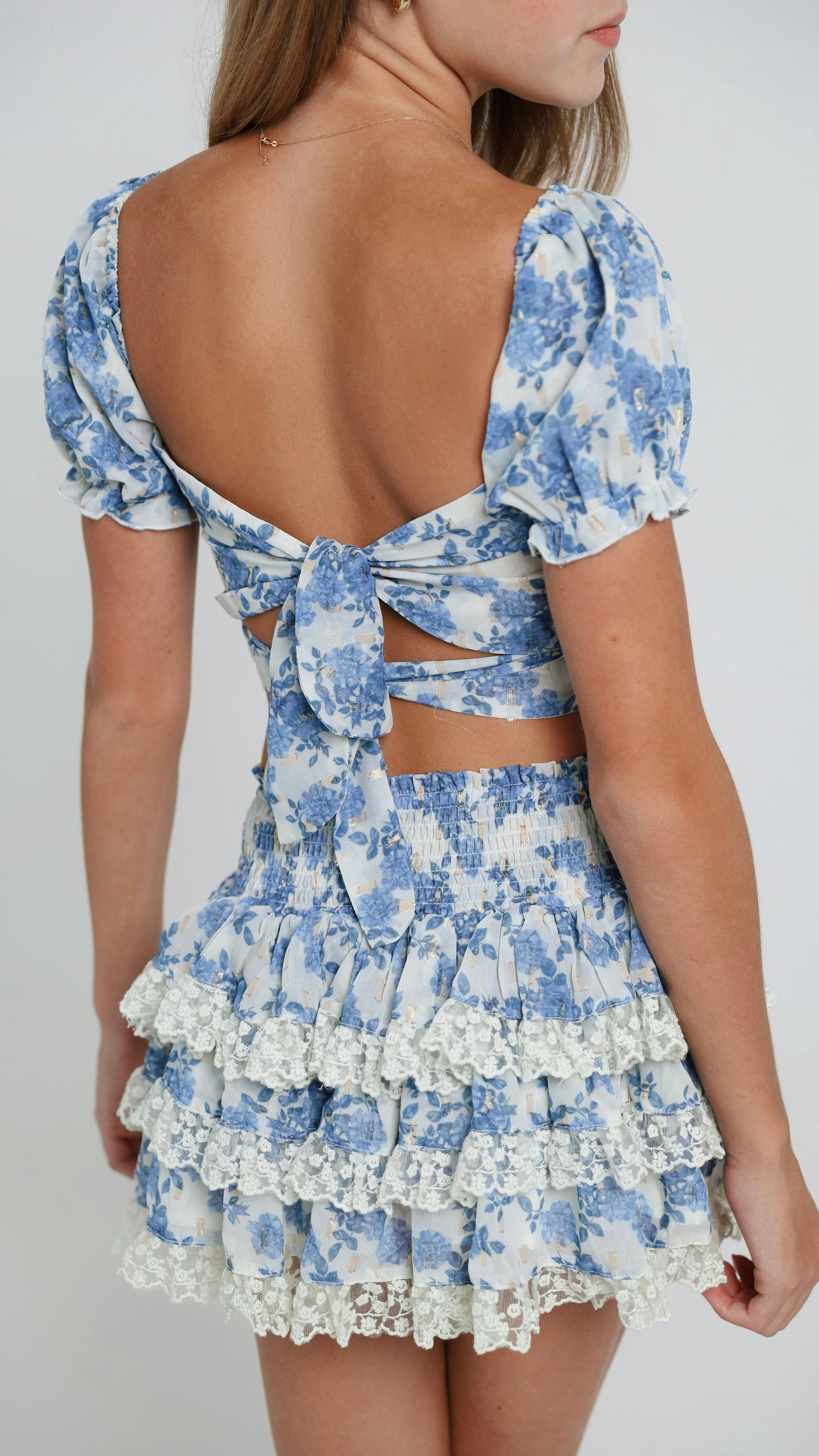 Coco Skirt in Blue Reverie