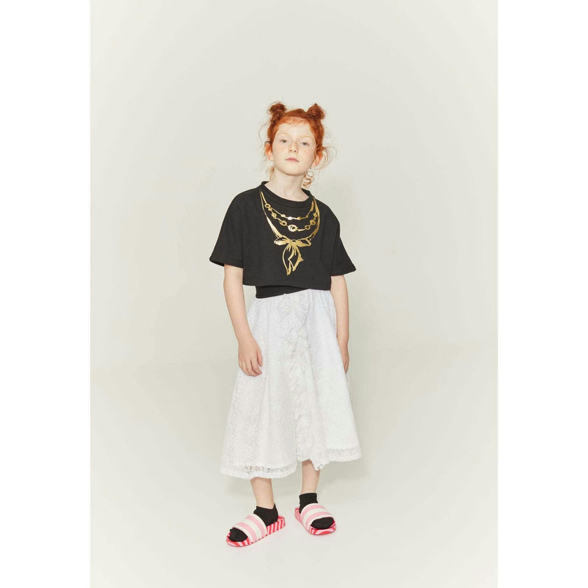 Jewelry Crop Sweatshirt