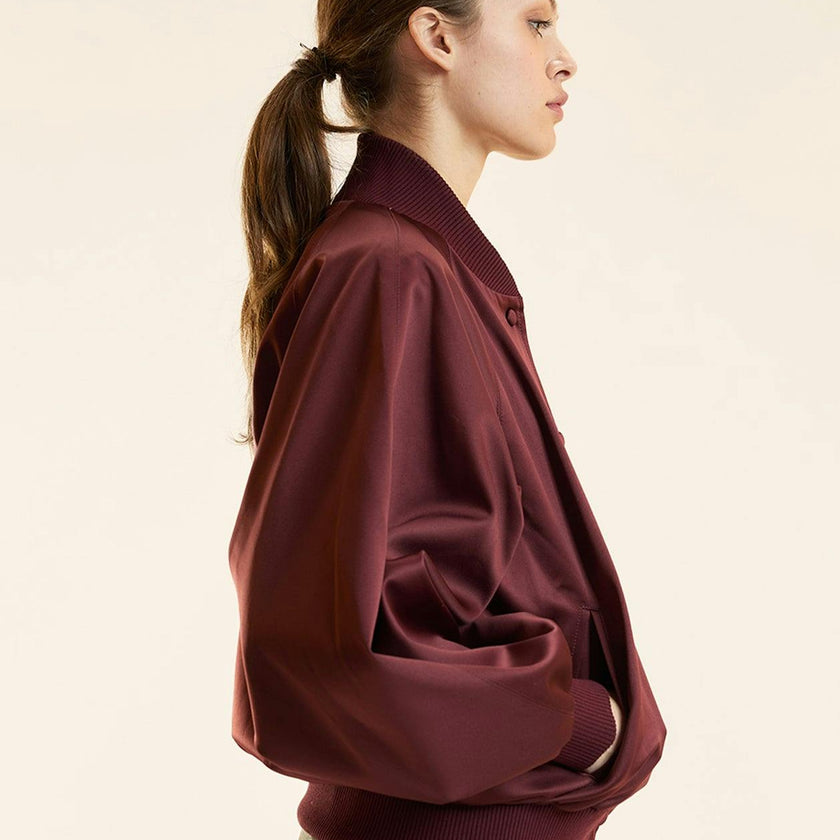 Satin Bomber Jacket