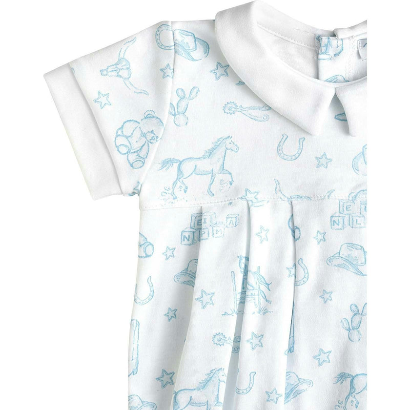 Blue Lone Star Toile Bubble