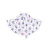 Stripe Dot Roses - Wide Brim Sun Hat
