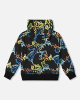 Printed Hooded Fleece Sweatshirt
