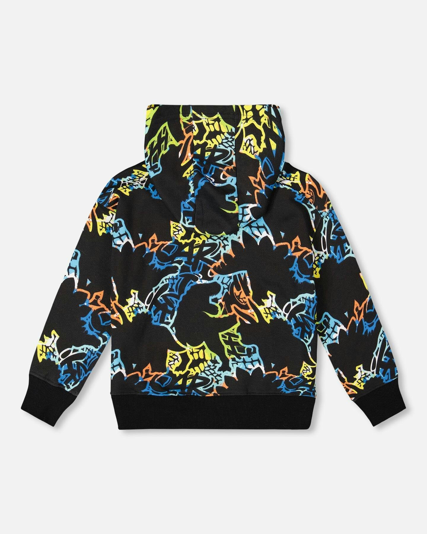 Printed Hooded Fleece Sweatshirt