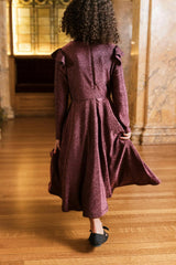 Mini La La Lady Dress in Sangria