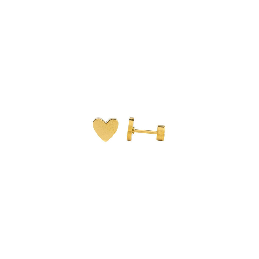 Heart Gold Stud