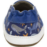 Whale Tale Soft Soles in Dark Blue