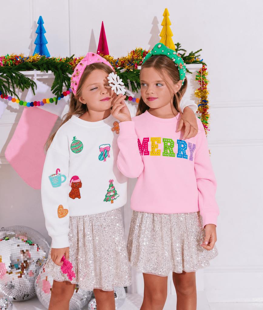 Sweet Holiday Patch Sweatshirt