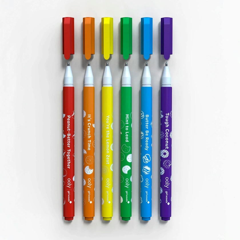 OOLY x Girl Scouts Cookie Scented Gel Pens - Set of 6