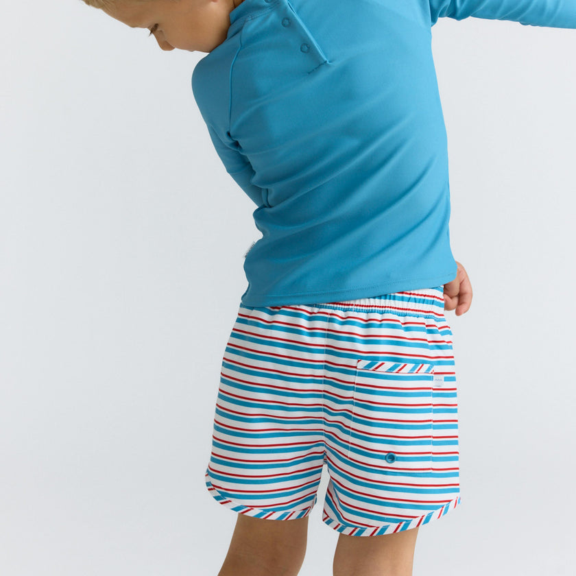 boys jetty stripe boardie