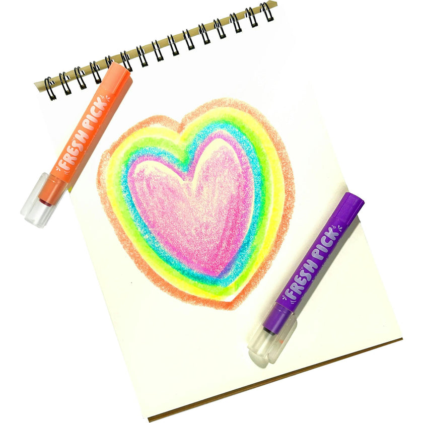 Fresh Pick Apple Scented Gel Crayons - Set of 6