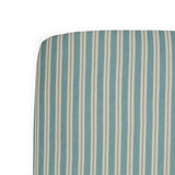 Stretch Knit Crib Sheet - Blue Vintage Stripe