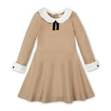 French Look Ponte Dress with Bow