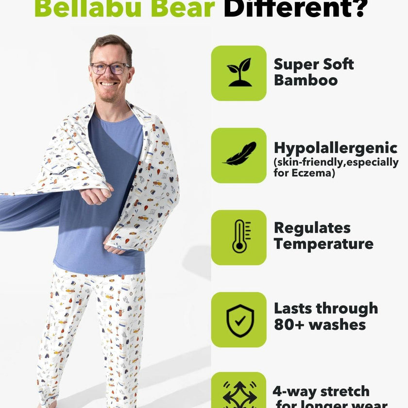 Boxing Bamboo Men's Pajama Set