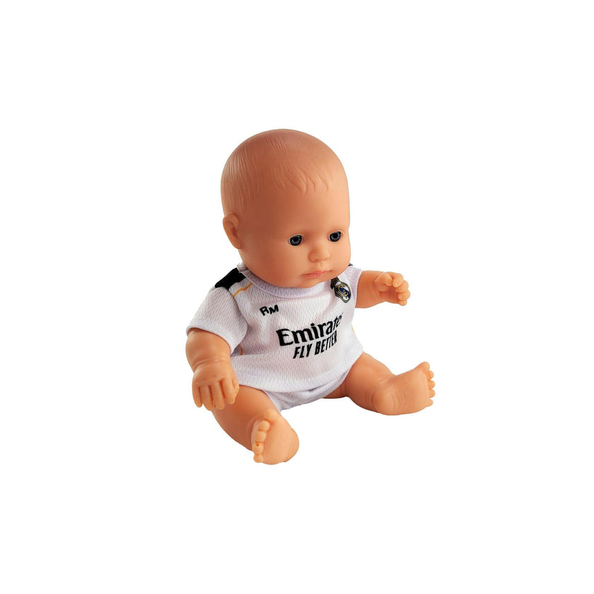 Baby Boy Doll 8 1/4 inch with Real Madrid Soccer Jersey