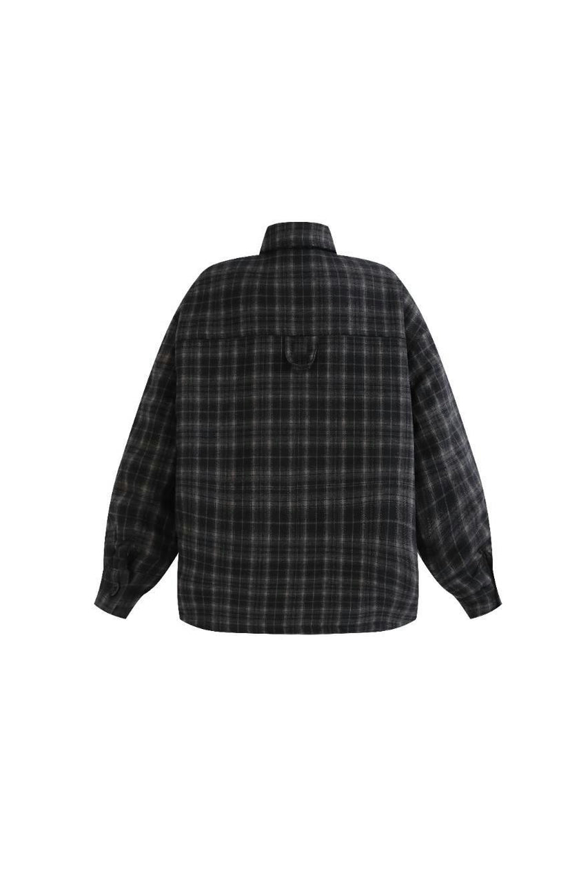 Black Plaid Flannel Shirt