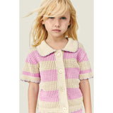 Mipounet SS26 Vita, Cardigan Ecru Pink