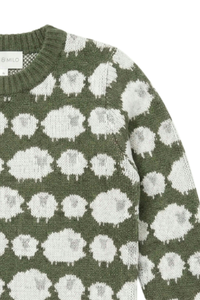 Flock of Sheep Jumper | Avocado