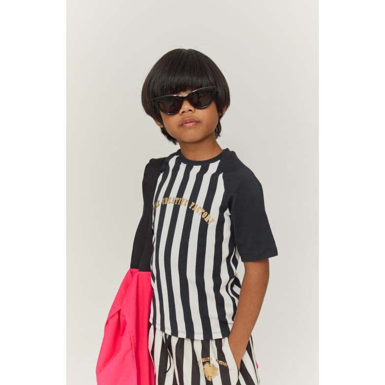 Black Striped UV Sun Protection T-Shirt