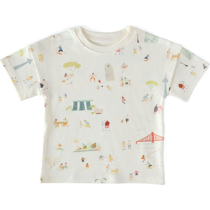 Dropped Shoulder T-Shirt, Multi