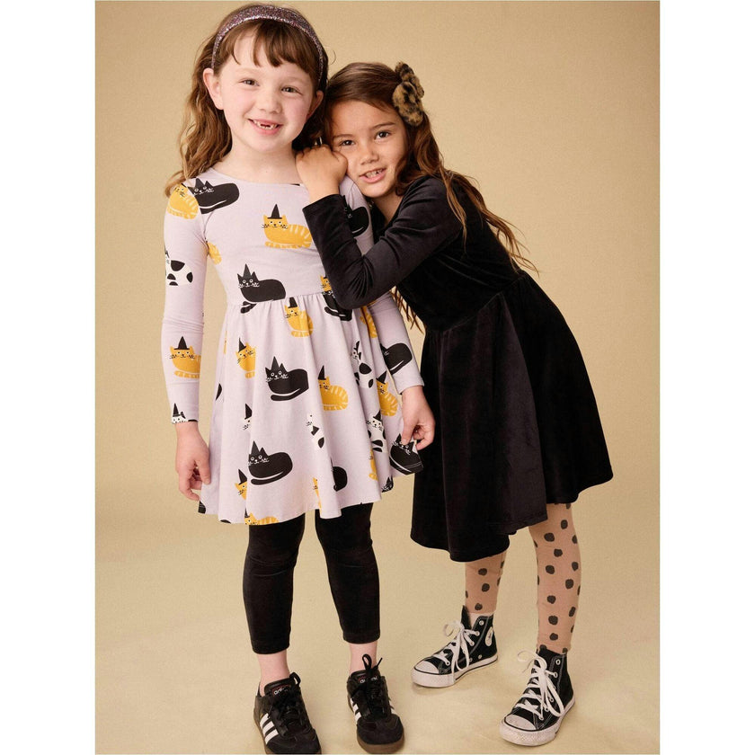 Printed Ballet Dress, Purple