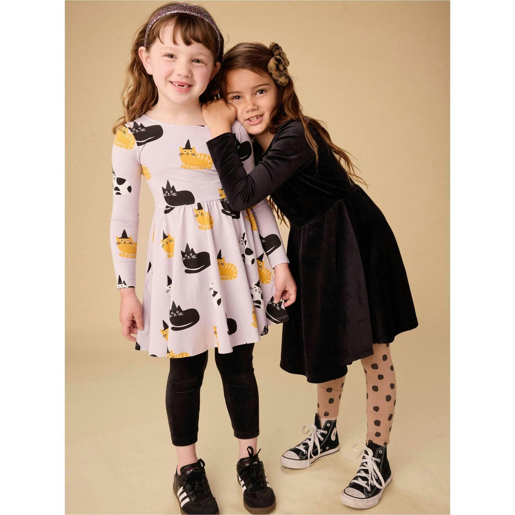 Printed Ballet Dress, Purple