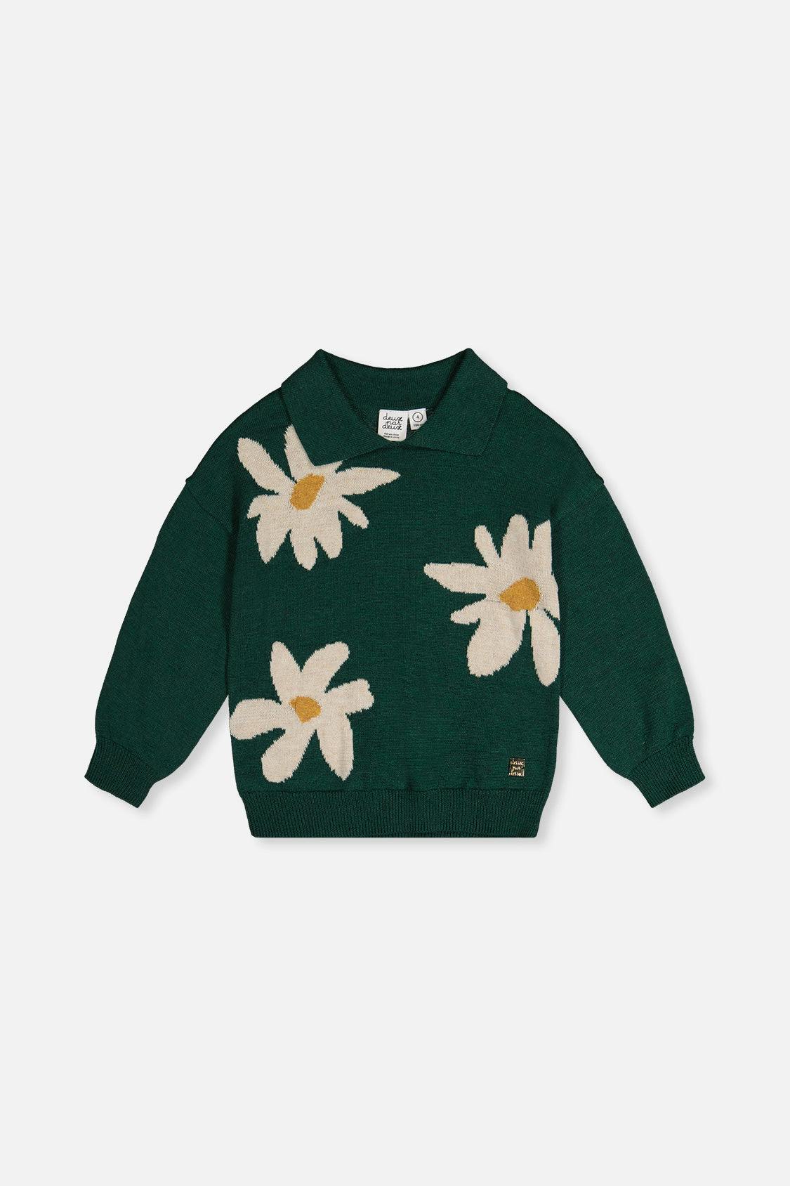 Knitted Sweater Jasper Printed Green