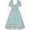 Nicky Hilton x La Coqueta Blue Bow Floral London Women Long Dress