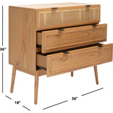 Baisley 3-Drawer Rattan Chest