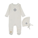 Geo-Floral Footie & Hat Set