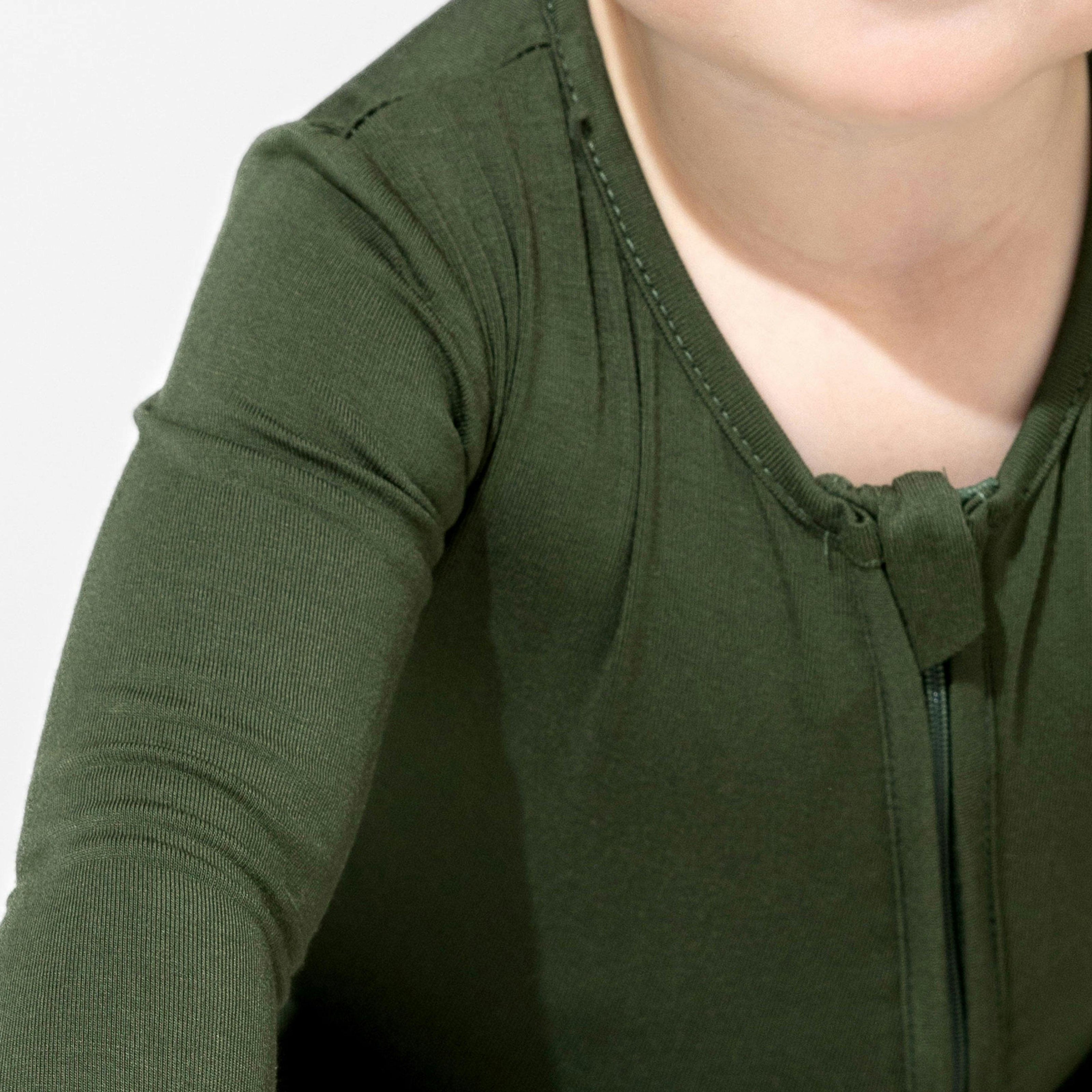 Evergreen Bamboo Convertible Footie