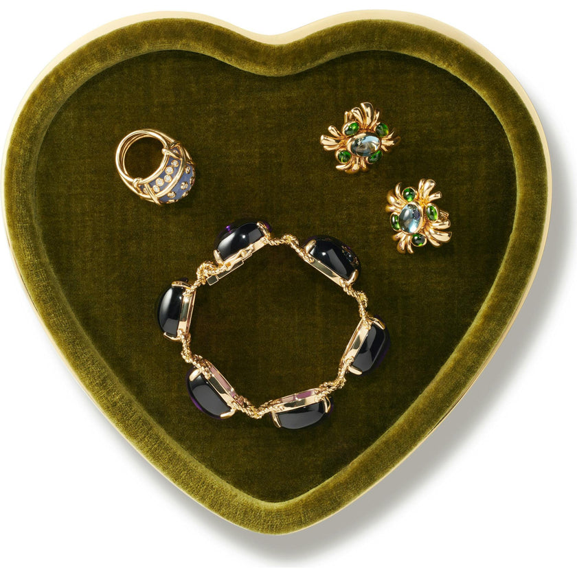 Valentina Velvet Heart Tray