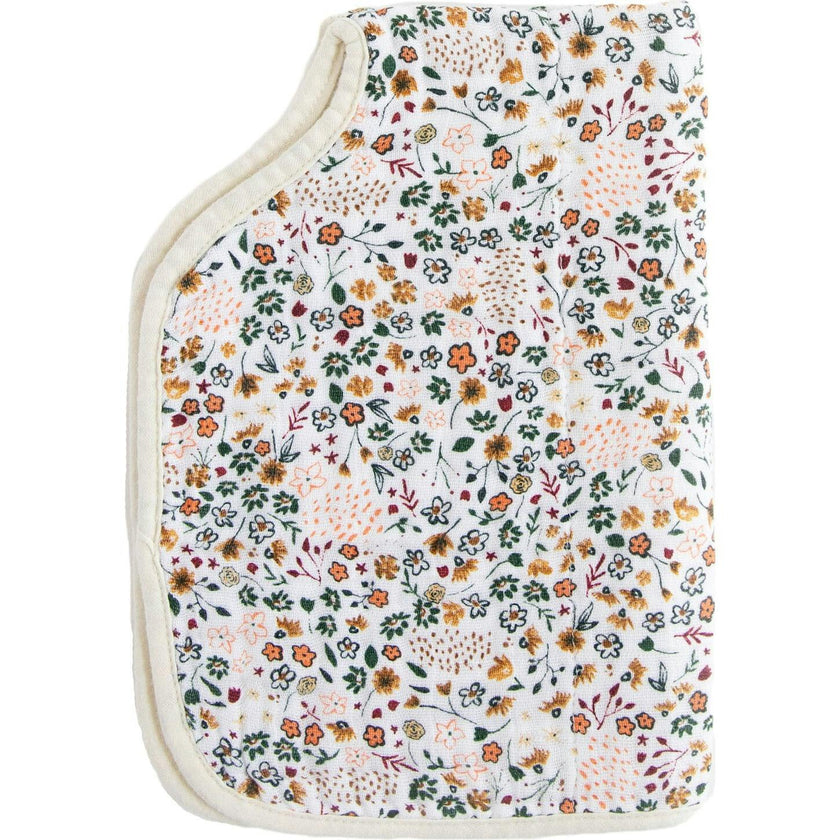 Cotton Muslin Burp Cloth - Pressed Petals