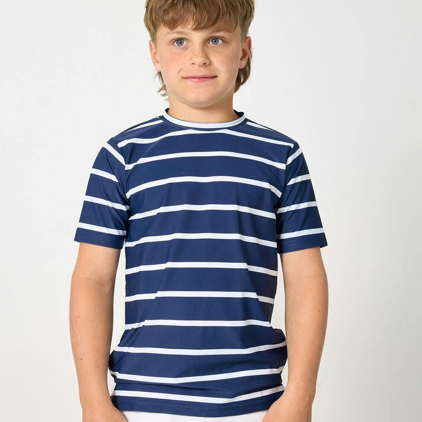 navy/white ballpark stripe practice shirt