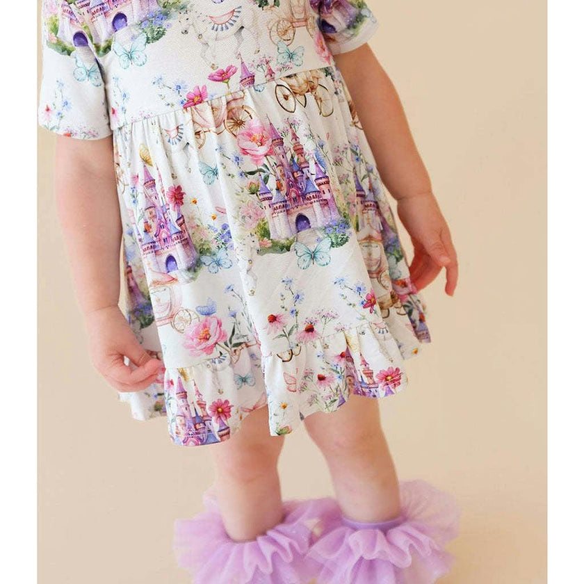 Katrina Ruffled Twirl Bodysuit Dress