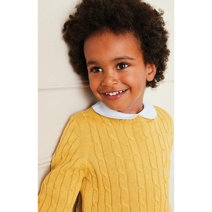 Blue Peter Pan Collar Shirt With Front Pleat (12mths-3yrs)